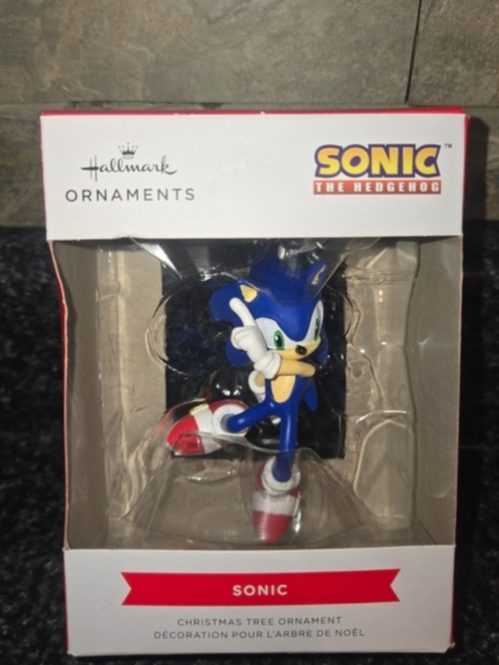 Hallmark Sonic Ornament in Blue, Red & White